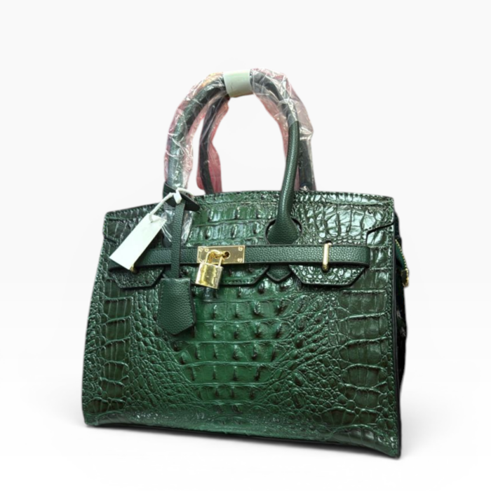 Croc. Skin Luxury Ladies Stylish HandBag CSL011(Green)