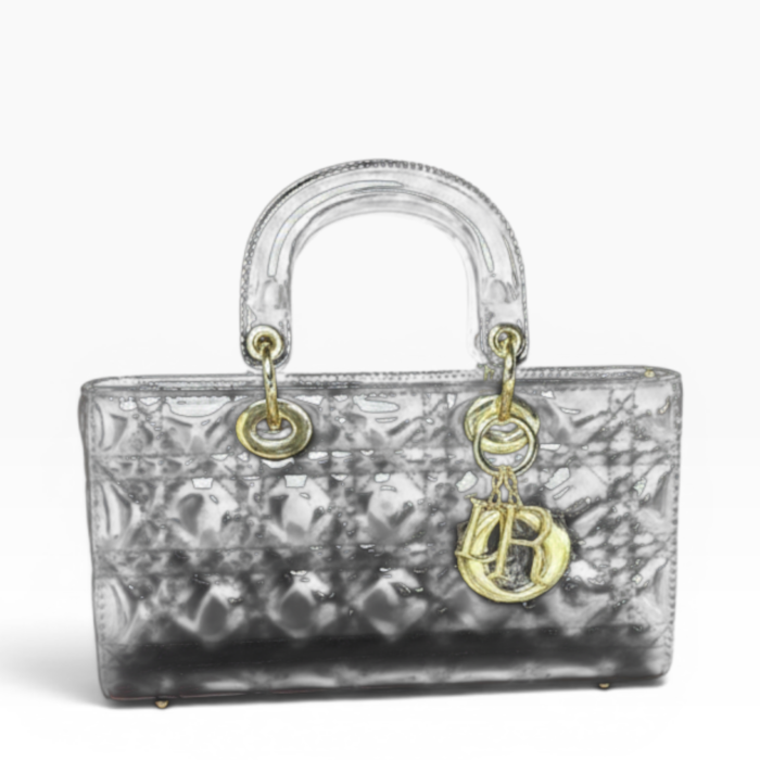 Croc. Skin Luxury Ladies Stylish HandBag CSL014(Silver)